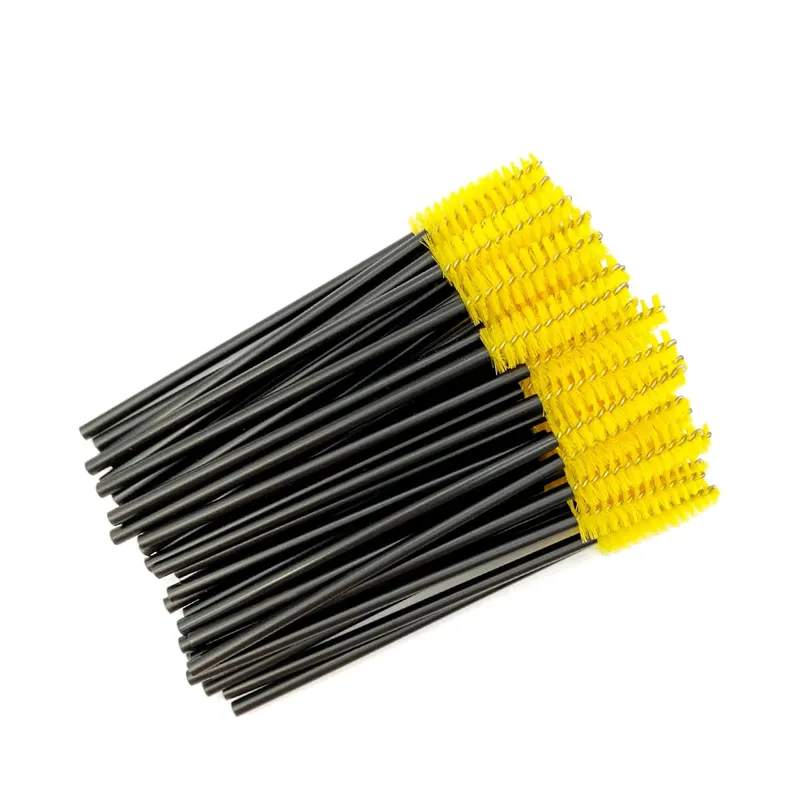 Spazzole per ciglia usa e getta Manico in cristallo di diamante Pennello per ciglia Sopracciglio Bacchette per mascara Forniture per estensione ciglia Strumenti per il trucco
