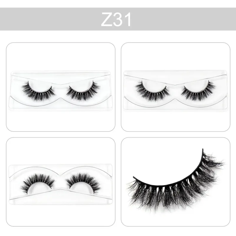 Makeup Lashes 3D Mink Eyelashes Wispy Volume False Lashes Dramatic Lash Natural Fuffy Lashes Full Finish Glamorous Eye