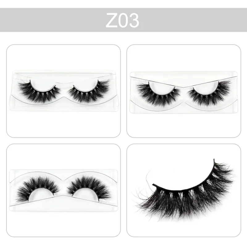 Makeup Lashes 3D Mink Eyelashes Wispy Volume False Lashes Dramatic Lash Natural Fuffy Lashes Full Finish Glamorous Eye