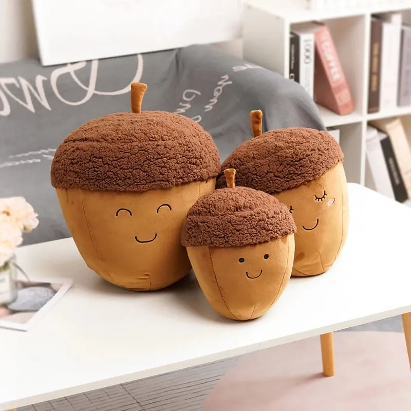 Cute Cloud Plush Pillow Stuffed Soft Creative Family Bread Poached Egg Chestnut Hermit Crab Toy Car Pillow Home Decor Kids Toys — image 5