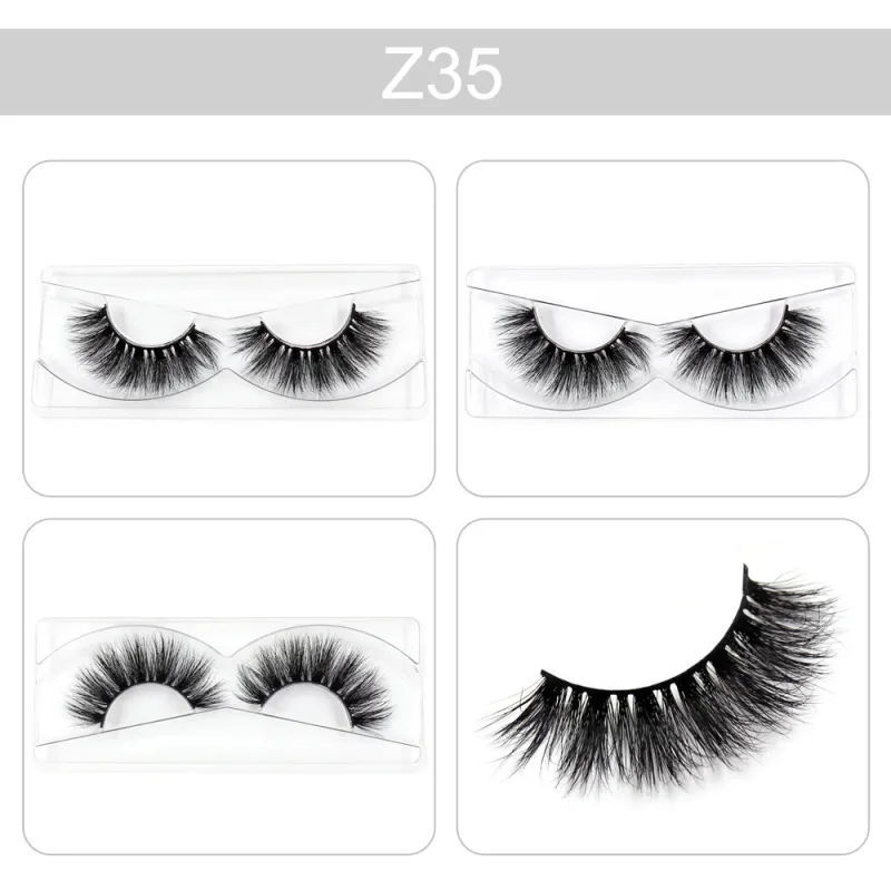 Makeup Lashes 3D Mink Eyelashes Wispy Volume False Lashes Dramatic Lash Natural Fuffy Lashes Full Finish Glamorous Eye