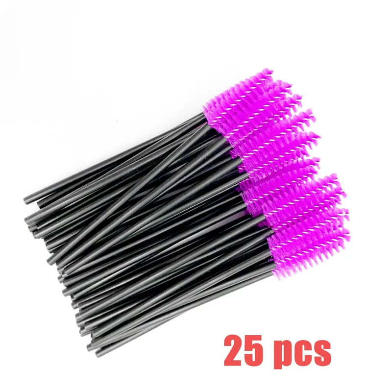 Spazzole per ciglia usa e getta Manico in cristallo di diamante Pennello per ciglia Sopracciglio Bacchette per mascara Forniture per estensione ciglia Strumenti per il trucco