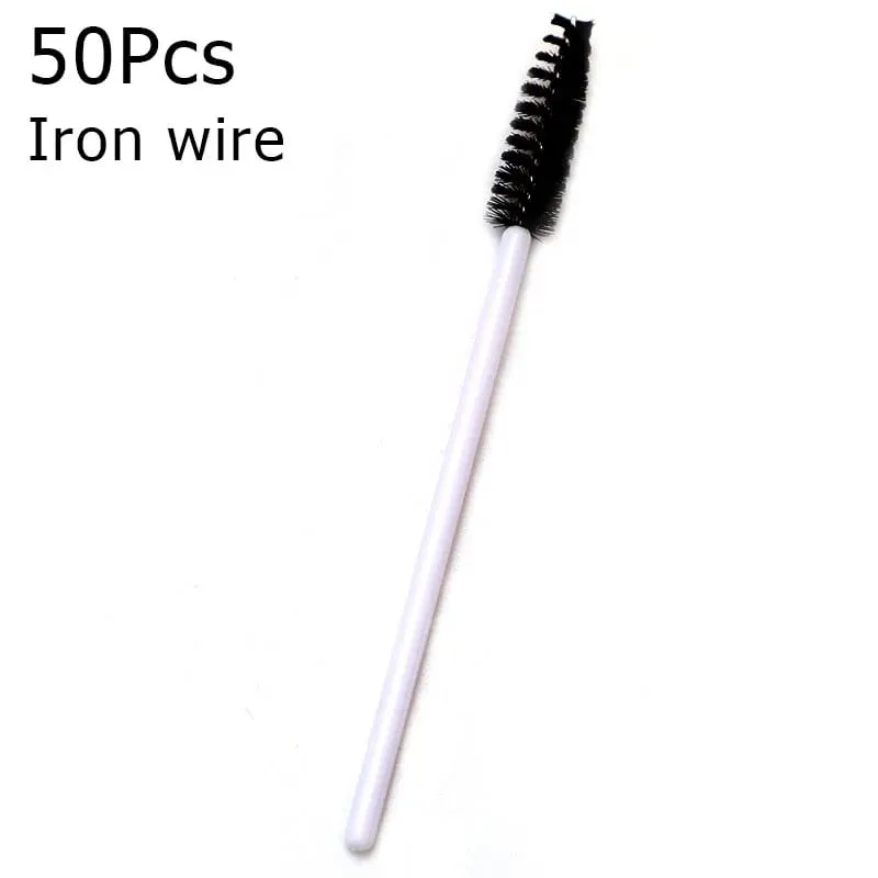 50Pcs Disposable Eyelash Brushes Eyelashes Extension Tools Eyebrow Brush Mascara Wands Applicator Spoolers Eye Lashes Cosmetic — image 32