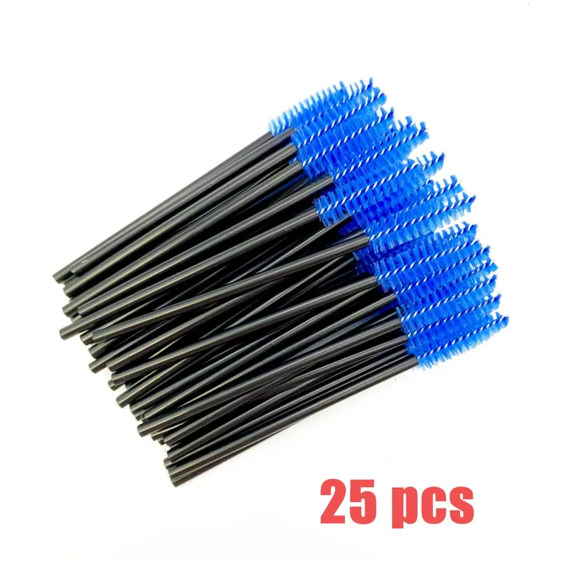 Spazzole per ciglia usa e getta Manico in cristallo di diamante Pennello per ciglia Sopracciglio Bacchette per mascara Forniture per estensione ciglia Strumenti per il trucco