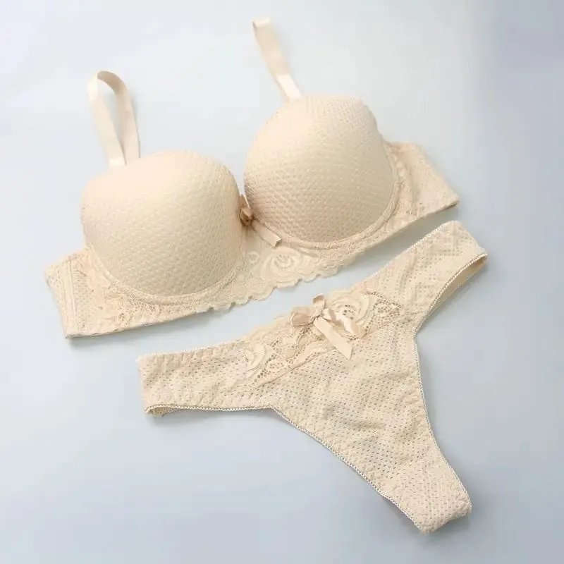 Nouvelle Seamless Women's Sexy Bra Panty Set Push Up Sports Underwear Solid Color Workout Ladies Lingerie