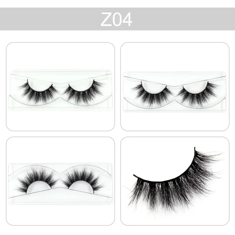 Makeup Lashes 3D Mink Eyelashes Wispy Volume False Lashes Dramatic Lash Natural Fuffy Lashes Full Finish Glamorous Eye