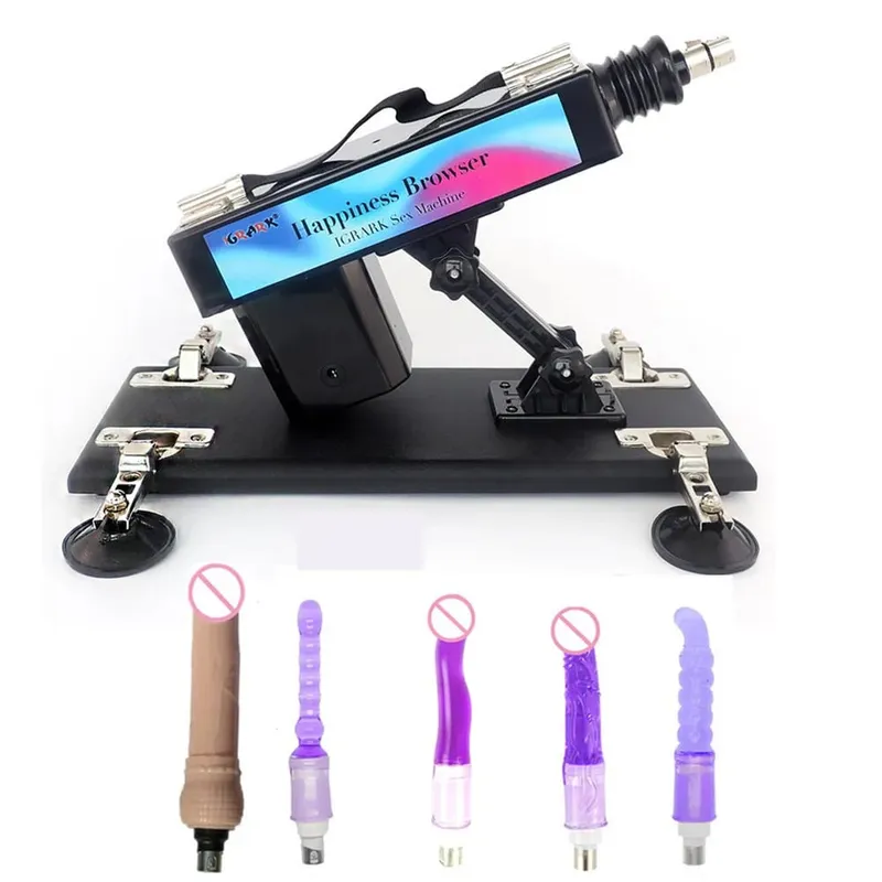 Strong Motor Automatic Vibartor Sex Machine with Dildo Attachments Adjustable Gun Love Machine Sex Toys for Man Women Adult Game