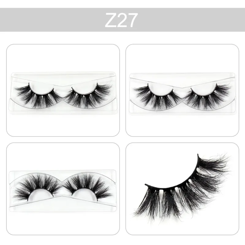 Makeup Lashes 3D Mink Eyelashes Wispy Volume False Lashes Dramatic Lash Natural Fuffy Lashes Full Finish Glamorous Eye