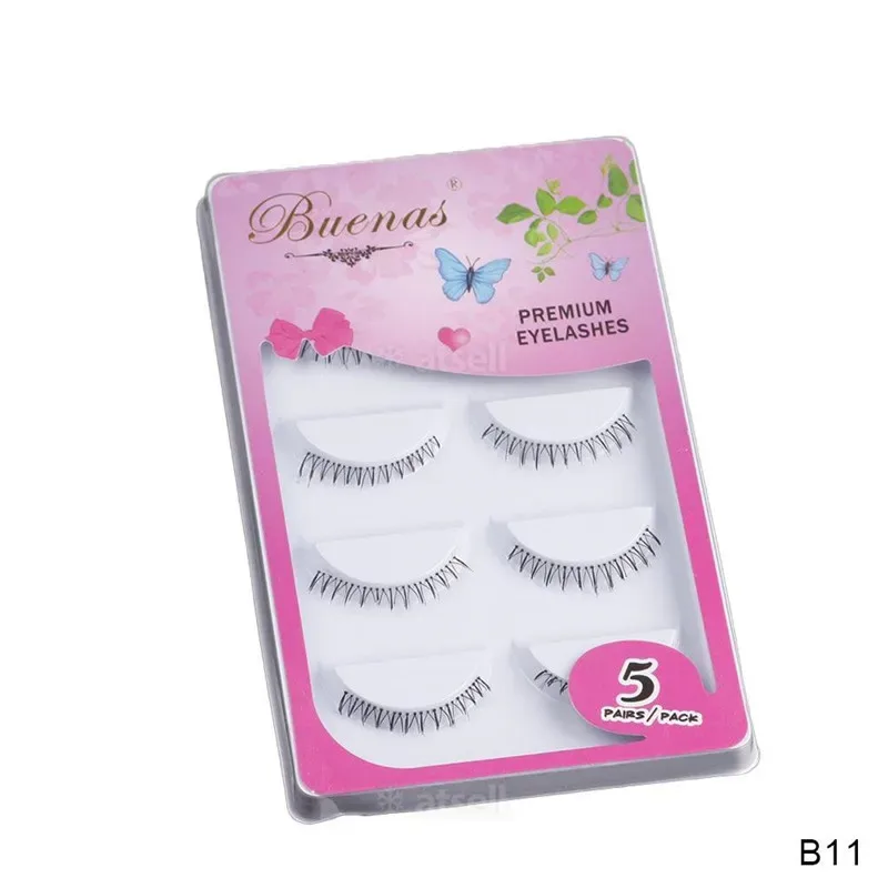 5 Pairs Lower Eyelashes Pack 8 Different Styles Under Eye Lashes Soft Lower Eyelashes 100% Handmade Clear Band Bottom Lashes