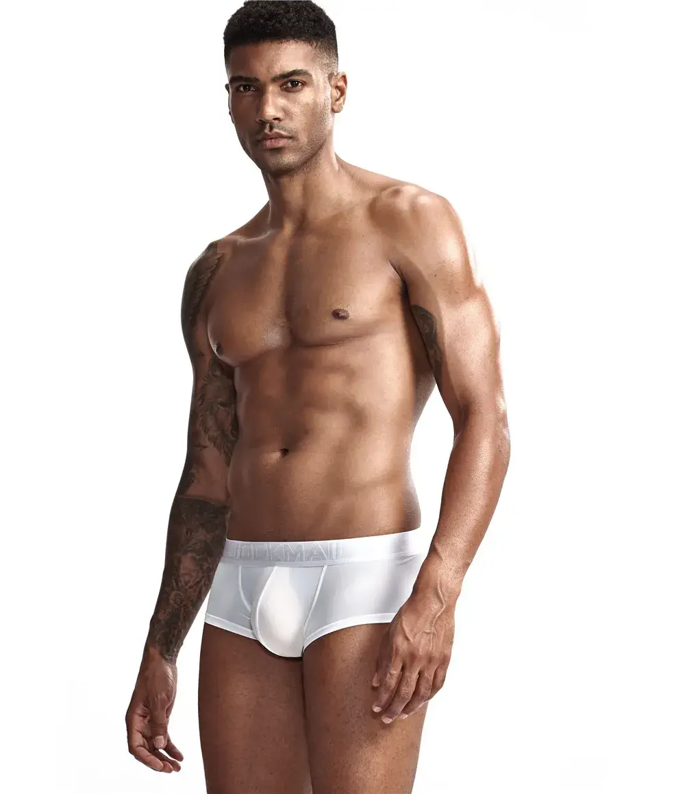 Jockmail Mens Panties Sexy Boxer Translucent Seamless Hombre Ice Silk Calcinhas New Brazilian Underwear Funny Lenceria De Hombre — image 5