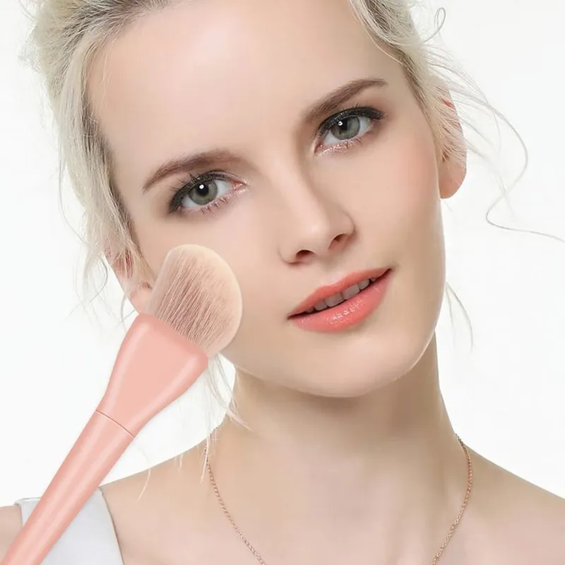 Makeup brushes set 10pcs Orange/Pink/Blue/Green Eyeshadow Eyeliner Make up brush Natural hair Foundation Powder Blusher