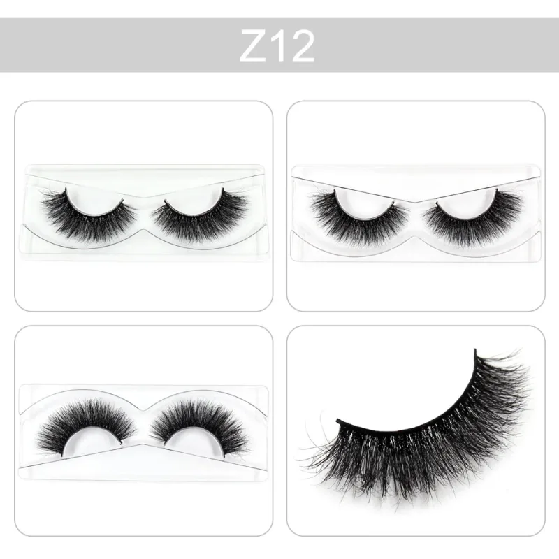 Makeup Lashes 3D Mink Eyelashes Wispy Volume False Lashes Dramatic Lash Natural Fuffy Lashes Full Finish Glamorous Eye