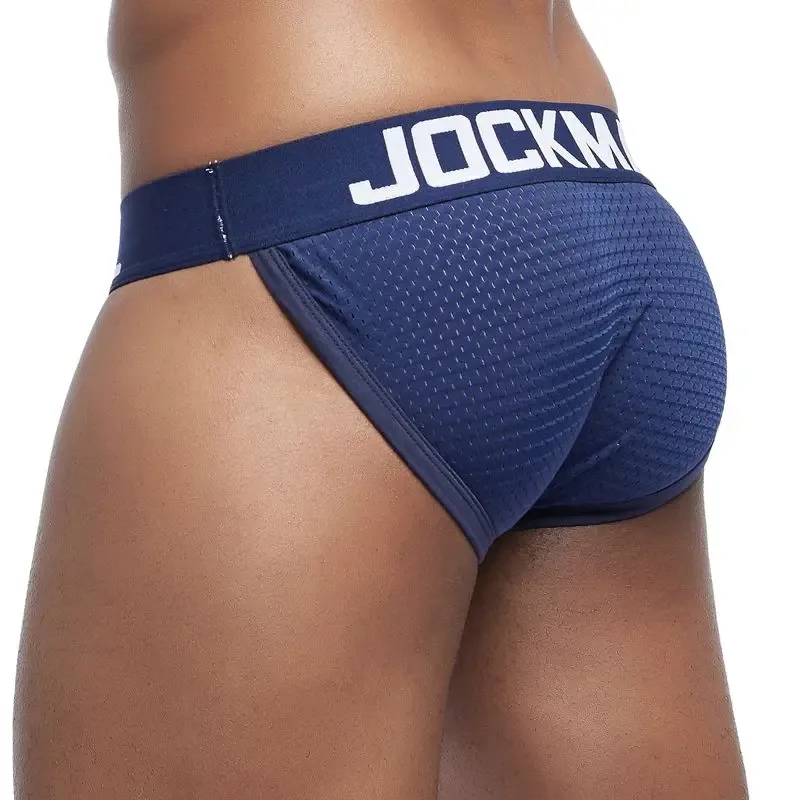 Ropa interior Sexy para Hombre, Tanga para Hombre, ropa interior Gay de malla, Bikini, Calzoncillos para Hombre, pantalones cortos deslizantes, bragas masculinas, suspensorio transpirable