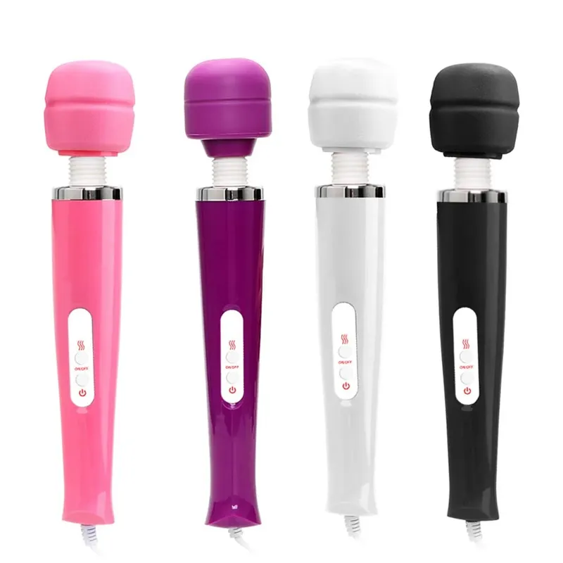 33cm Big Vibrators EU US Plug Magic Wand For Women Nipple Clitoris Stimulator Vaginal Anal Plug Dildo Female Masturbator Sex Toy — image 2
