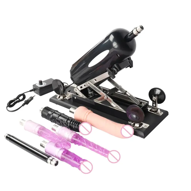 Telescopic Sex Machine Thrust เครื่อง Dildo ขนาดใหญ่ Dildo สำหรับผู้ชายและผู้หญิง Masturbation Sex ของเล่น