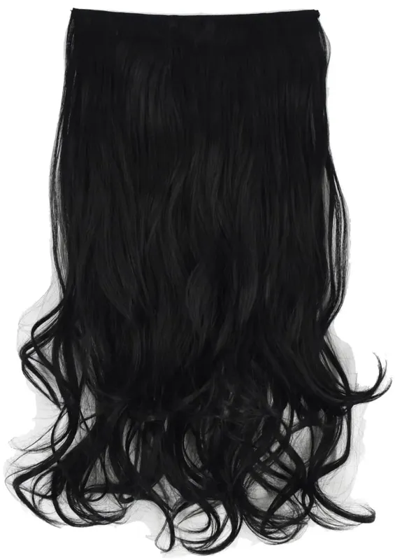 Synthetic Hair Fiber Heat Resistant 120gr Wavy 5 clips clip in Hair Extensions 5002