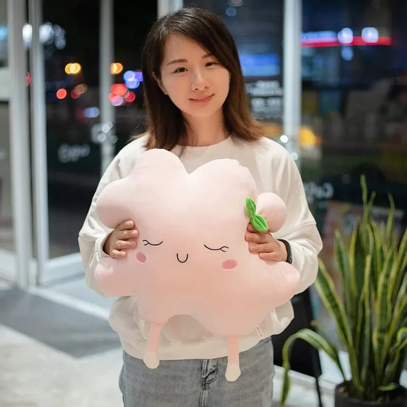 Cute Sun Cloud Plush Pillow Stuffed Soft Creative Plush Sun Cloud Toy Car Pillow Home Decor Toys