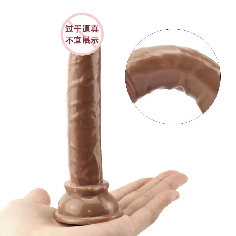 Erotic Soft Jelly Dildo Anal Butt Plug Realistic Penis Strong Suction Cup Dick Toy for Adult G-spot Orgasm Sex Toys for Woman — image 5