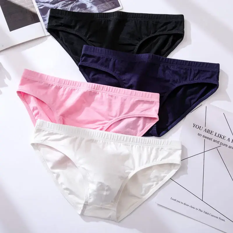 Men's Underwear Male Sexy Solid Briefs Underpants for Men Brief Cotton Adult Panties Mens Bikini Pant Men Sexy Slip Hombre 1805