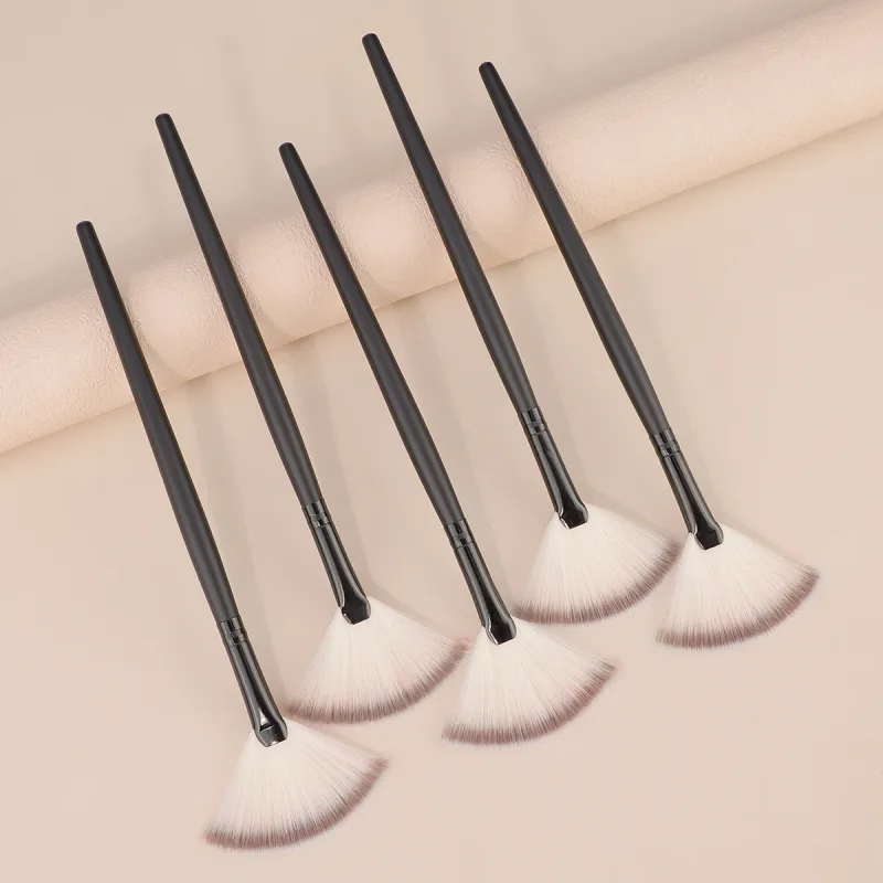 Professional Handmade Makeup Brushes Soft Saibikoho Goat Hair Small Fan Highlighter Eye Shadow Brush Ebony Handle Make Up Brush