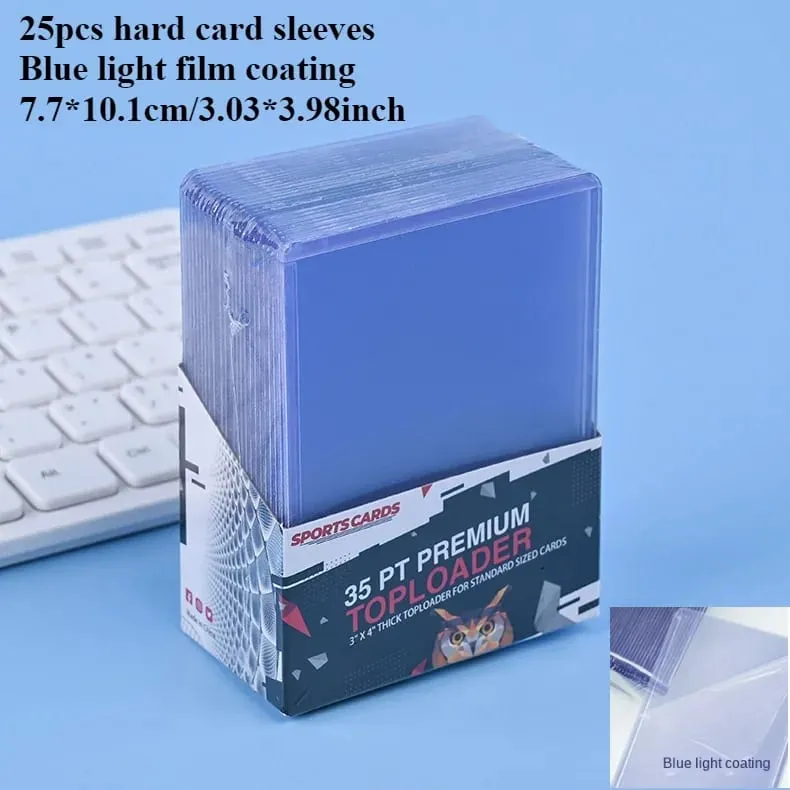 3"X4" Card Sleeves Top Loaders Baseball Trading Sports Football Card Protectors Hard Plastic Toploader Cards Holder Penny Sleeve