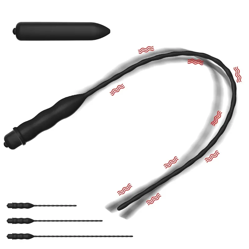 10 Frequency Urethral Vibrator Horse Eye Stimulator Sounding Penis Plug Insert Catheter Expander Male Masturbator Sex Toys — image 1