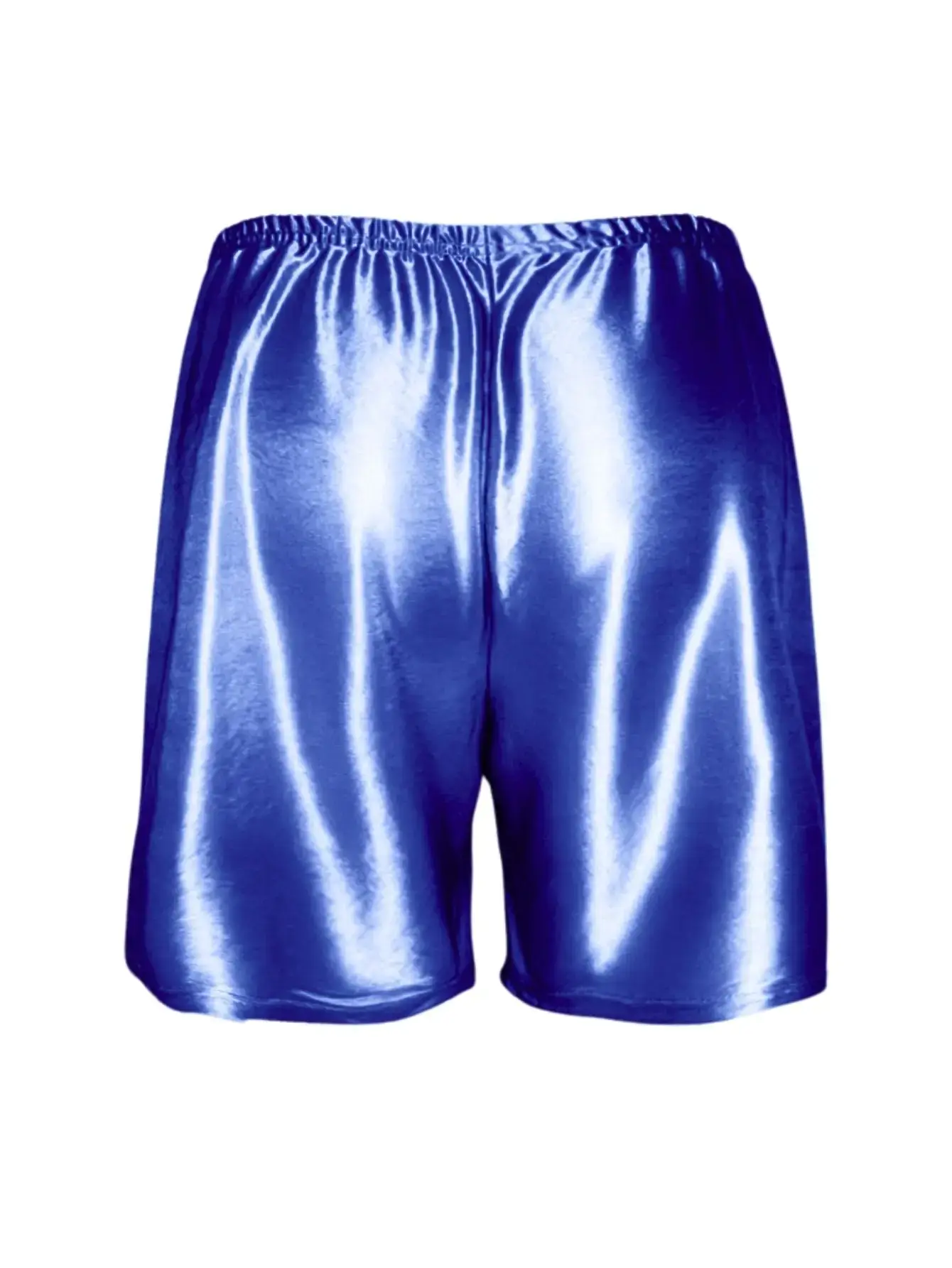 1Pc Semi Sheer hommes sous-vêtements glace soie métallique brillant dormeur pantalon bande élastique conception confortable décontracté vêtements de nuit sexy Shorts