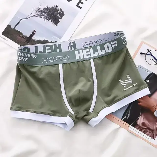 1/4 bitar Herrunderkläder Bomull Boxershorts Herrunderkläder Boxerbyxor Andas U Konvex Herrunderkläder Sexiga Plus Size — image 13