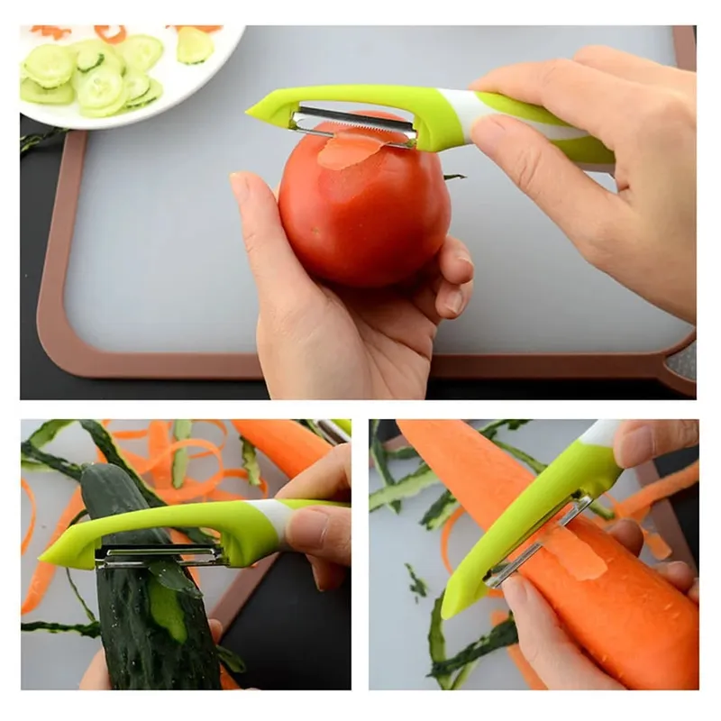 Vegetable and fruit peeler suitable for kitchen fruit vegetable and potato peeler ergonomic non-slip handle and sharp blade.