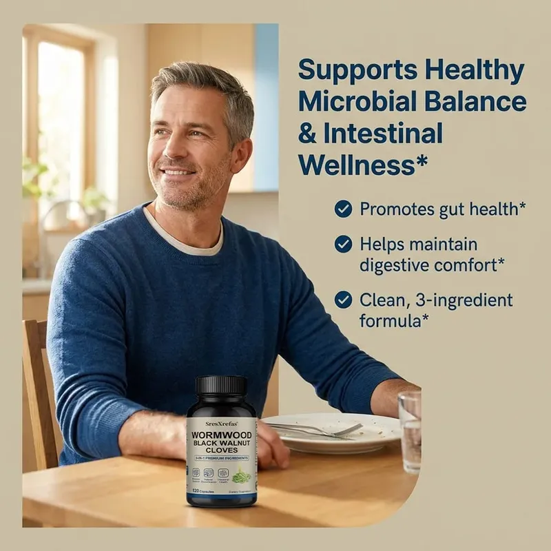 Wormwood Black Walnut Clove Cleanse Extract - 3-in-1 Complex Herbal Supplement for Gut Cleanse Detox and Digestive Well-Being — image 5