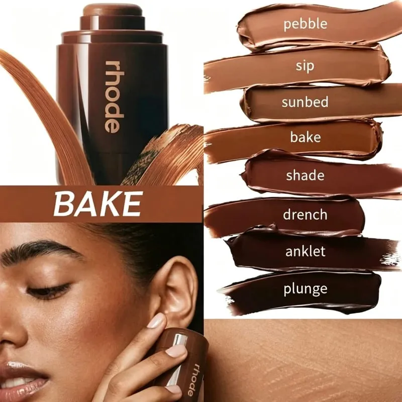 Contour Bronzer Stick Non-fading Waterproof Pocket Blusher LipBoost Lip Gloss Moisturizing Colada Lipstick Eye Patch — image 11