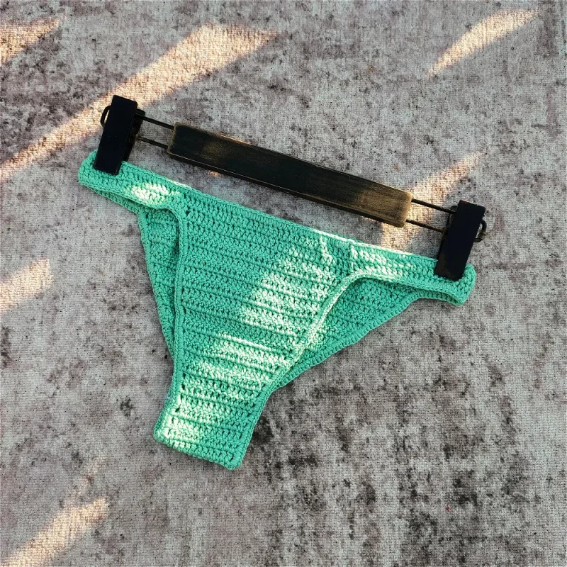 Hot Men Women Breathable Underwear Hand Crochet Low Rise Gstring Swimming Sunbathing Thong Sissy Panties Трусы Мужские — image 31