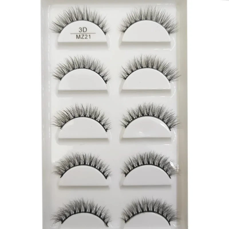 New 28 Style 5 Pairs Natural Mink False Eyelashes Makeup Eyelash Extension Fake Eye Lashes Faux Cils Make Up Beauty Cilios — image 12