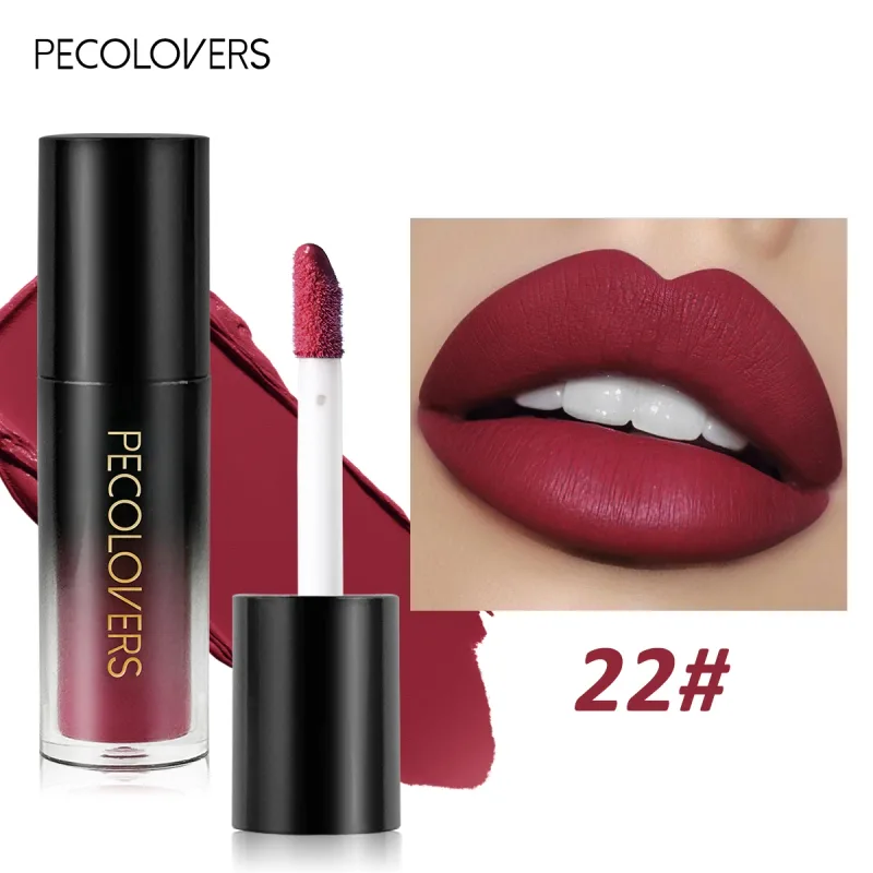 Multiple Colors Matte Velvet Lip Gloss Waterproof Long-lasting Non-stick Cup smooth Lipstick To Apply High Color Rendering