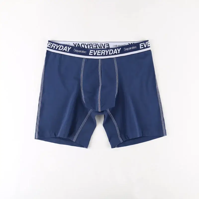 Separatec Cotton Dual Pouch Men's Underwear Comfortable Soft Breathable Everyday Boxer Briefs Long Leg Boxer Mens Underwear