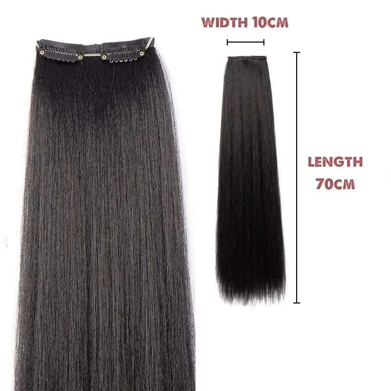 Hanfu wig piece corn whisker hairstyle one piece hair extension non knotted long straight hair piece antique hairstyle for women