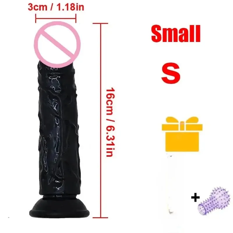 Realistic Dildo With Suction Cup Huge Jelly Fake Dick Big Penis Dildos Sex Toy for Woman Plug Adult Erotic Men Anal Butt WONGRUO
