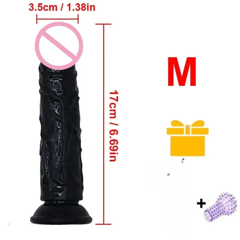 Realistic Dildo With Suction Cup Huge Jelly Fake Dick Big Penis Dildos Sex Toy for Woman Plug Adult Erotic Men Anal Butt WONGRUO