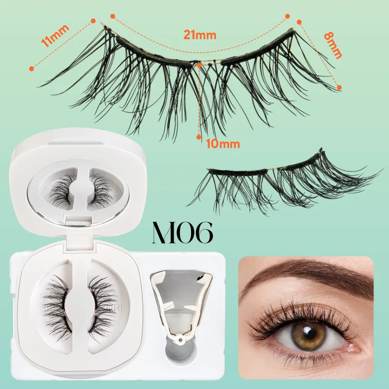Soft Magnetic Eyelashes No Glue Needed Reusable Natural Look 3D Lashes Easy Apply Soft Magnetic Lashes Kit for Eye Makeup