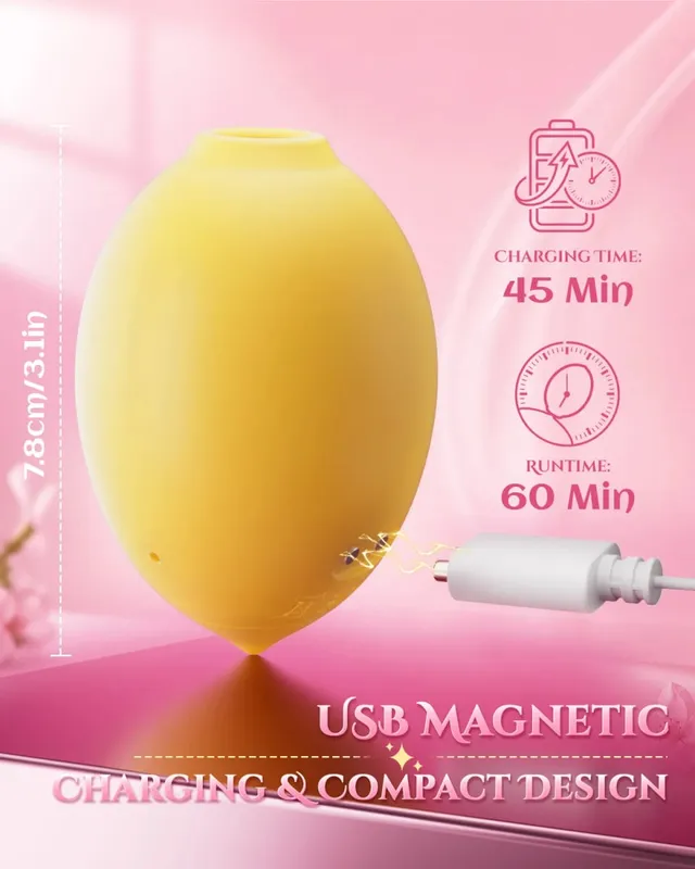 Vibrador de limão sugando vibrador estimulador clitoriano com 10 modos de sucção silicone clitoral otário mulheres casais brinquedo sexual 18 +
