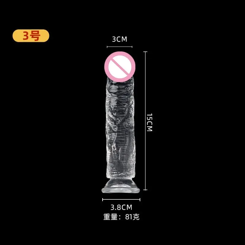 Realistické Dildo Jelly Přísavka na penis Dildo Big Dick Žena Masturbátor Klitorální Stimulátor Lesbické sexuální hračky pro ženy 7 velikostí