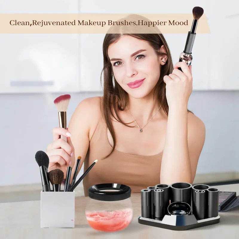 Professional Electric Makeup Brush Cleaner Fast Washing Drying Make up Brushes Cleaning Makeup Brush Tools Accessories