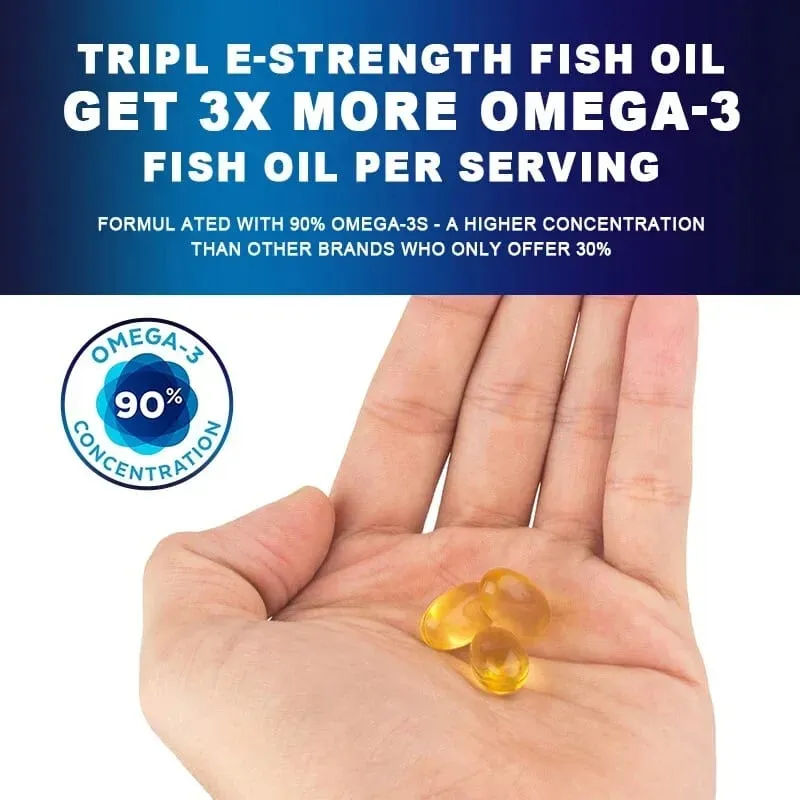 Omega 3 Fish Oil - Support Brain Nervous System Good for Cardiovascular & Skin Health Antioxidant — image 5