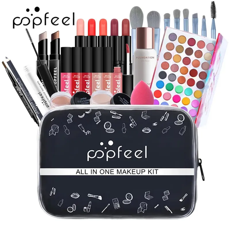 Women's All-In-One Makeup Kit Full Set - Eyebrow Eyeliner Eyeshadow Included Beauty Makeup Sets for Women