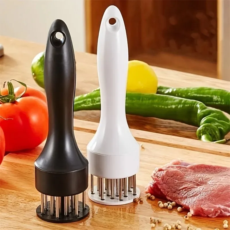 1PC Stainless Steel Steak Meat Tenderizer Hammer Loose Meat Needle Household Punching Daily Tendon Breaker Meat Inserting Needle — image 2