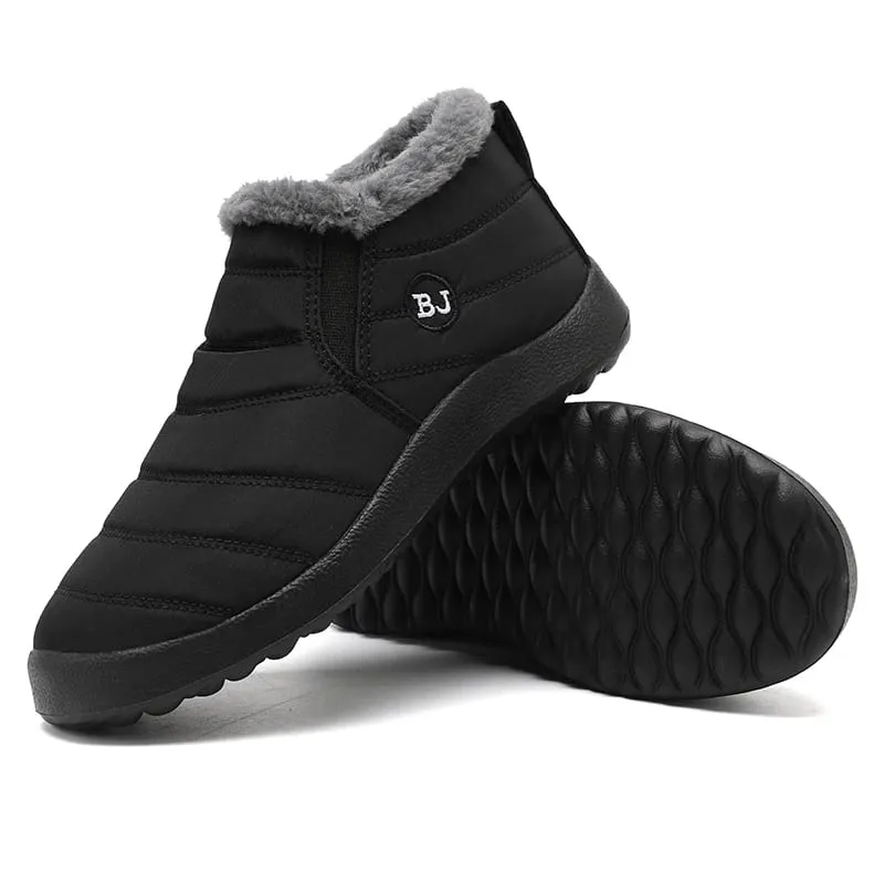 Men Snow Boots Plush New Warm Ankle Boots for Waterproof Men& Boots Female Winter Shoes Keep Warm Flat Unisex Men Shoes