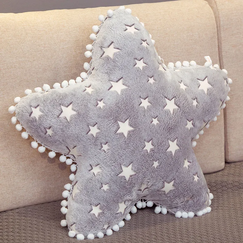 INS Plush Sky Series Luminous Cloud Moon Star Pillow Soft Cushion Kawaii Stuffed Plush Toys For Children Baby Kids Toy Girl Gift