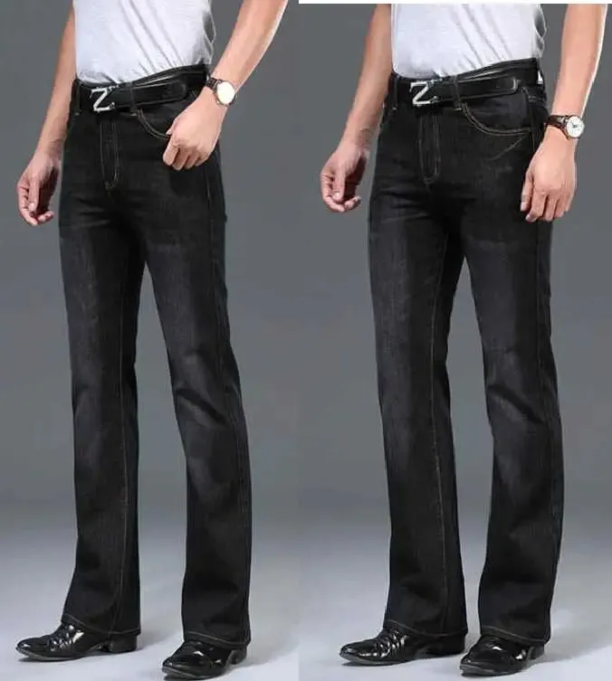 Men's Flared Jeans Loose Men Big-Leg Jeans Men Flared Pants Boot Cut Leg Designer Classic Jeans Multiple Styles Size 28-40