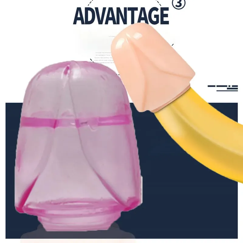 2pcs Bold Penis Sleeves Lasting Glans Extender Condom Delay Cock Ring Sheath Sex Toys for Man — image 1