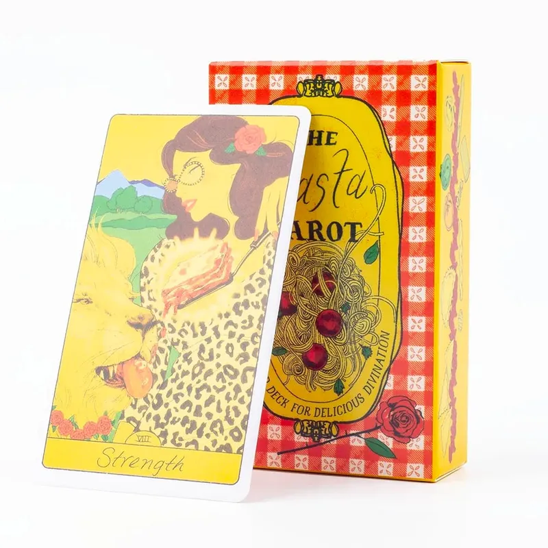 Pasta Tarot 78-Card Deck Board Game 10.3x6cm Delicious Divination Answer Your Questions & Manifest Juiciest Desires